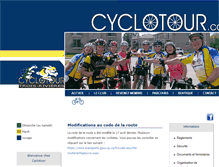 Tablet Screenshot of cyclotour.ca